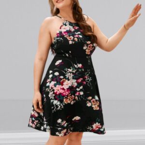 Vestidos Tallas Grandes Escamas Floral Bohemio